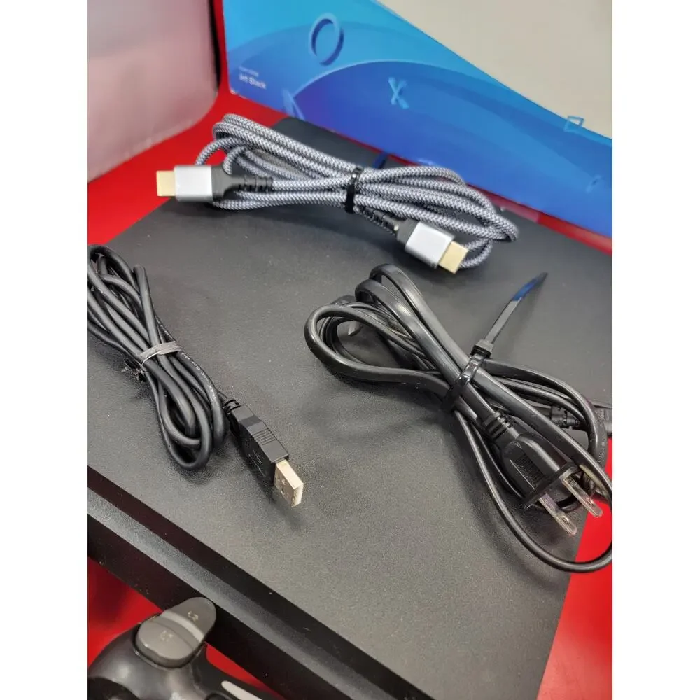 SONY PS4 PlayStation 4 Black 1TB In Box Works Excellent One Free Game